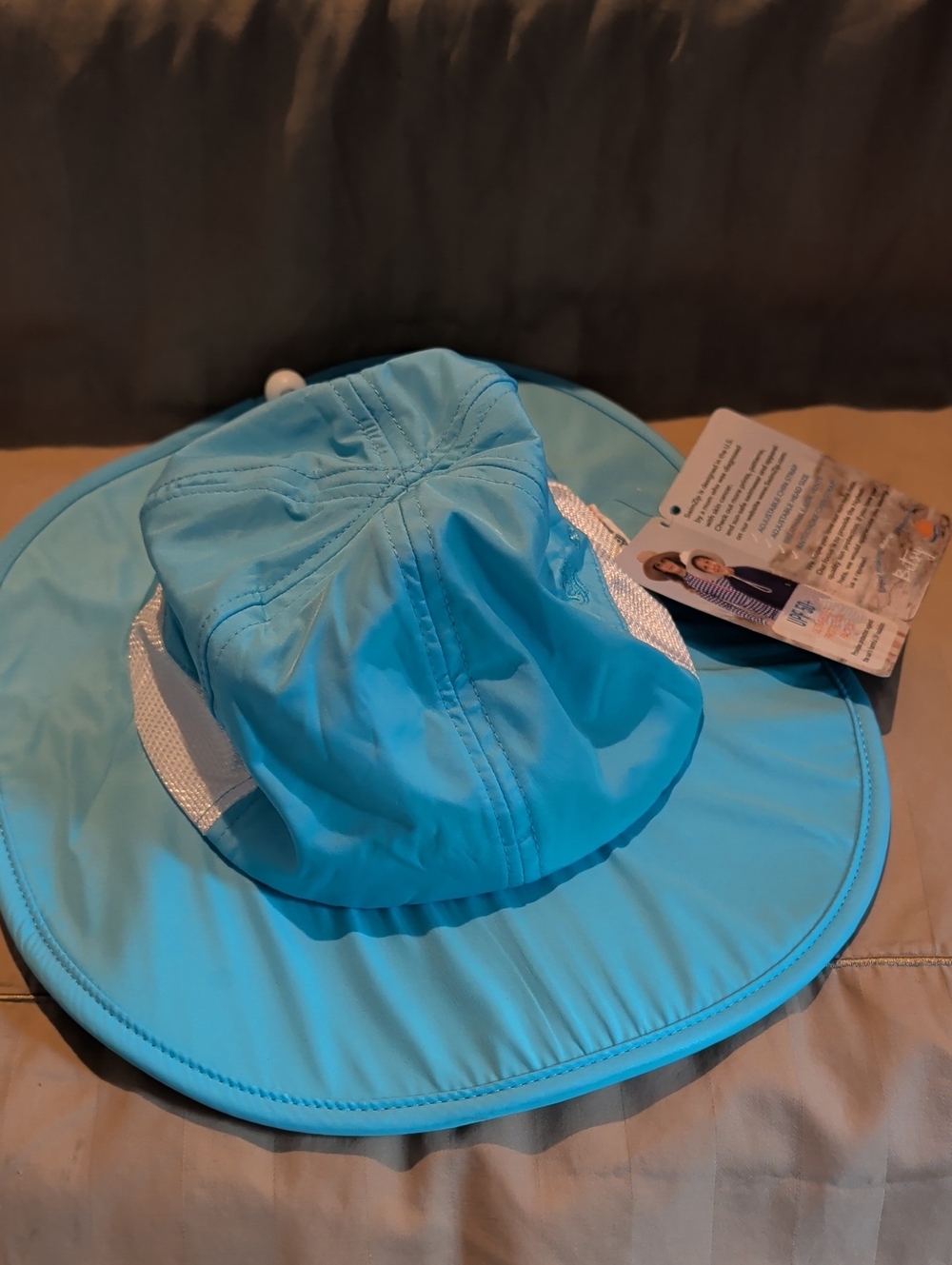 Swim Zip Kids Sun Hat - Blue - UPF50+